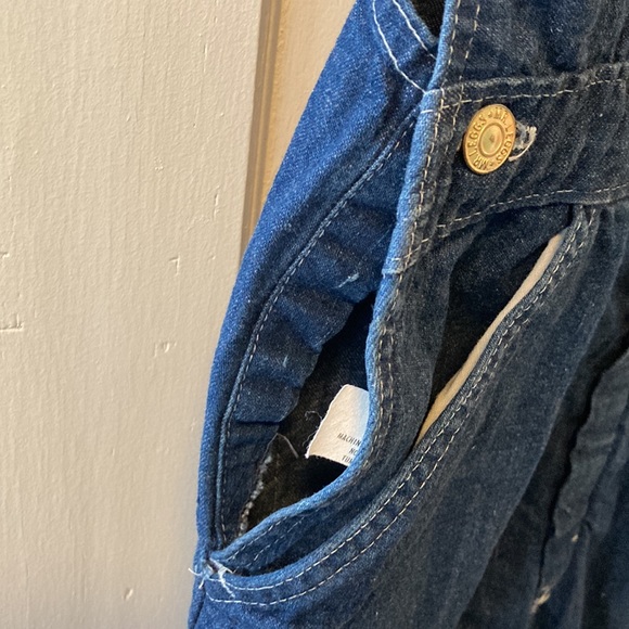 Vintage Mr. Leggs Jean Short Overalls “Uncle Sam” - Picture 4 of 7